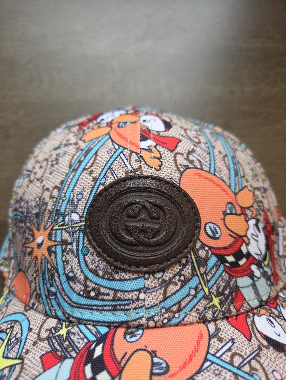 Gucci x Disney Donald Duck GG Supreme Hat Cap - Picture 3 of 13